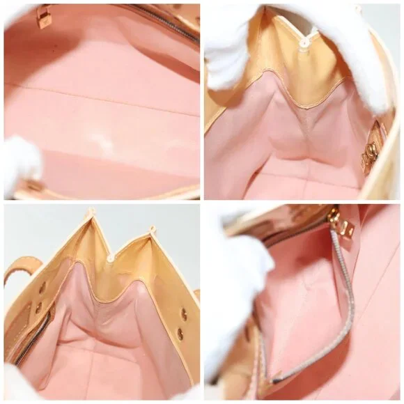 LOUIS VUITTON Monogram Vernis Reade PM Bag Marshmallow Pink Auth - Picture 16 of 16